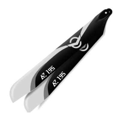 Azure 195mm Main Blades Plastic PPA 