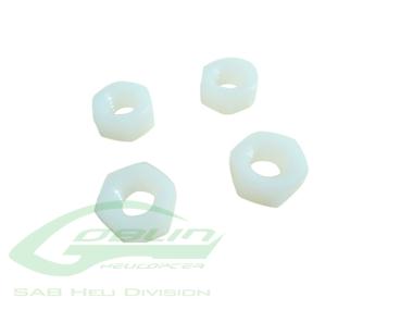 Nylon Metric Hex Nuts M8x6,5-4 pcs-All Goblins