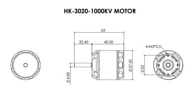 Scorpion HK3020/1000kV for RAW 420