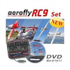 Aerofly RC9 na DVD pro Win8/10/11 s USB ovladačem