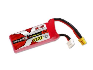 ManiaX LiPo 3S 750mAh 11.1V eXtreme 70C 