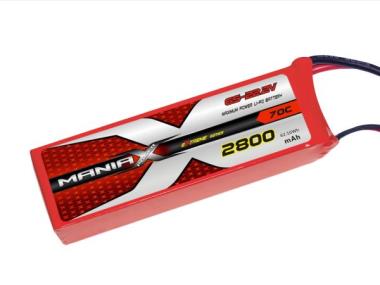 ManiaX LiPo 6S 2800mAh 22.2V eXtreme 70C 