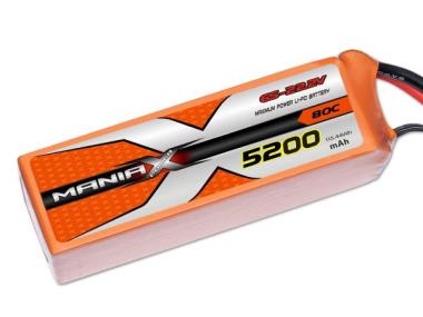 ManiaX LiPo 6S 5200mAh 22.2V Orange 80C