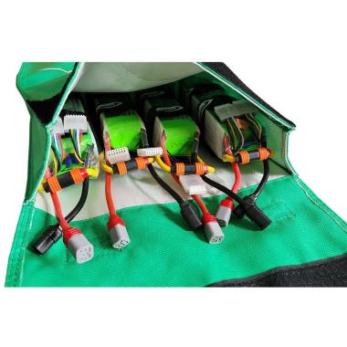 Pulse Green Lipo Safe Bag For 14S Stick Packs