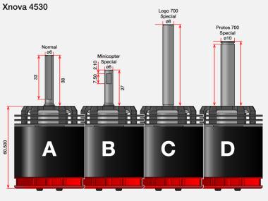 Xnova XTS 4530-525KV 4+5YY-A